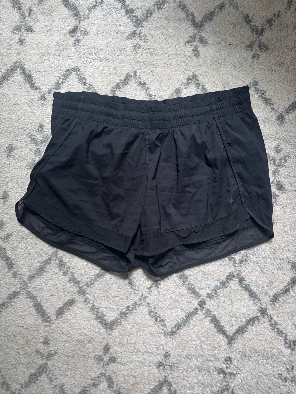 Athleta Black Women's Athletic Shorts - Lightweight Summer Running Shorts